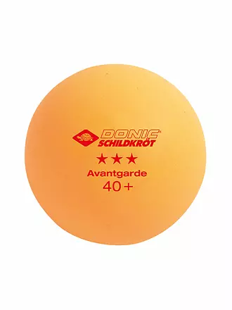 DONIC SCHILDKRÖT | Tischtennisball 3-Stern Avantgarde Poly 40+, 3 Stk. ORANGE | 